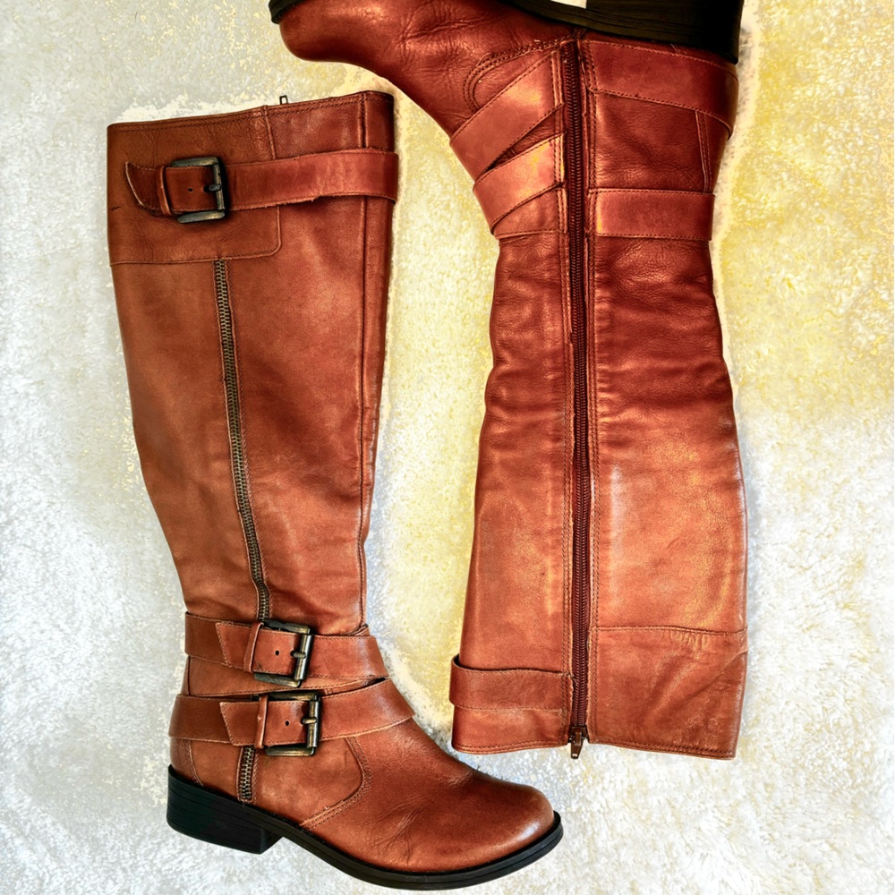 Cathy Jean Women’s Tall Buckle Boots Size 6